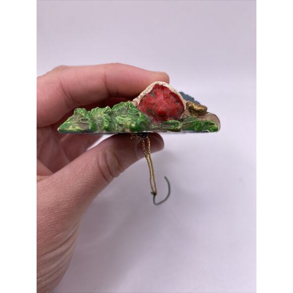 Vintage Santa Carrying Gifts Christmas Mornin Ornament Made In Taiwan - Picture 5 of 6